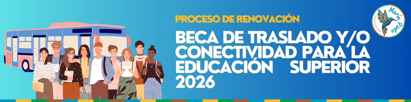 Proceso de renovación de la beca de traslado y conectividad para la educación superior 2026.